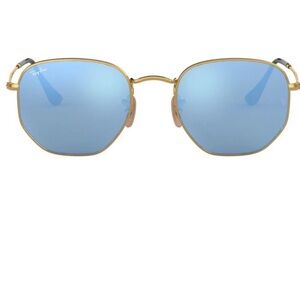 Blue mirrored RAYBANS